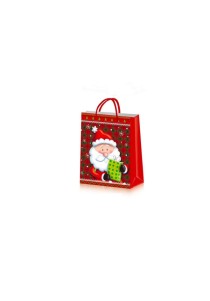 Χριστουγεννιάτικη σακούλα δώρου-Άγιος Βασίλης Medium