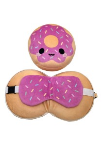 Μαξιλάρι με ενσωματωμένη μάσκα ύπνου -  Donut
