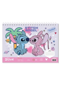 Lilo & Stitch Μπλοκ Ζωγραφικής 23x33cm 40 Φύλλων με Αυτοκόλλητα 