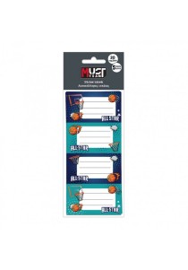 Αυτοκόλλητες Ετικέτες Must Team Basketball 20τεμ. 5φ