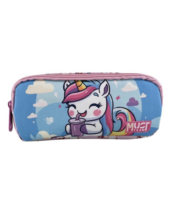 Σχολική κασετίνα βαρελάκι Must Team - Cute Unicorn 