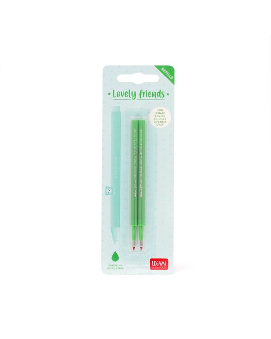  Σετ με 2 Ανταλλακτικά  Gel Pen Legami - Πράσινο