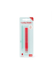  Σετ με 2 Ανταλλακτικά  Gel Pen Legami - Κόκκινο