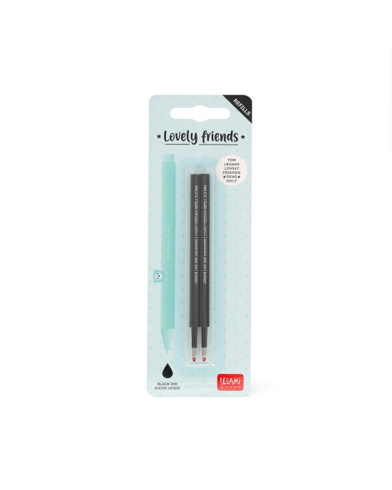 Σετ με 2 Ανταλλακτικά  Gel Pen Legami - Μαύρο