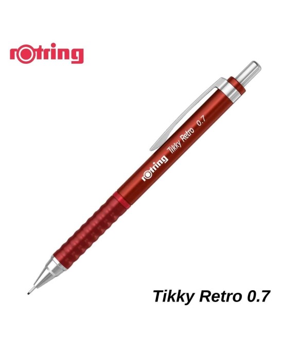 Rotring Tikky Retro Μηχανικό Μολύβι Μεταλλικό 0.7mm Κόκκινο