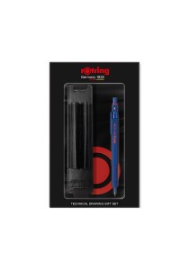 Σετ δώρου με Rotring 600 Μηχανικό Μολύβι Σχεδίου Μεταλλικό 0.7mm Μπλε