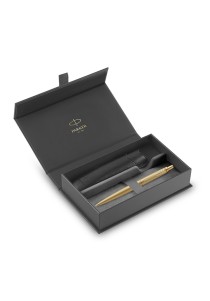 Σετ Parker Jotter XL Monochrome Gold CT BallPen - Θήκη Δερμάτινη
