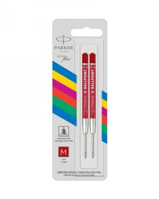 Ανταλλακτικό Parker Economy BallPoint Medium 1,0 Κόκκινο (2 Τεμαχίων)