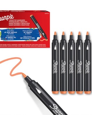 Sharpie creative acrylic marker bullet orange