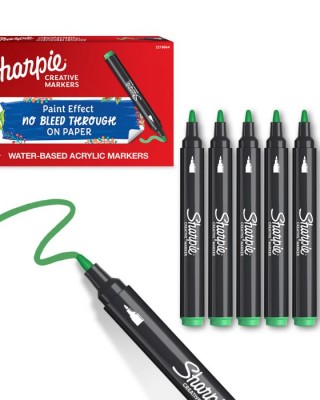Sharpie creative acrylic marker bullet green