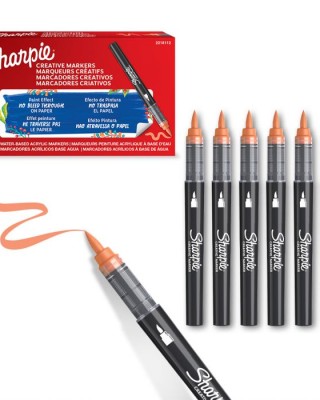 Sharpie creative acrylic marker bullet orange