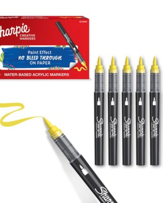 Sharpie creative acrylic marker bullet yellow