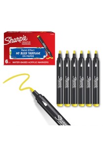 Sharpie creative acrylic marker bullet yellow