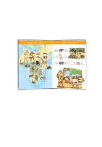 Djeco Παζλ παγκόσμιος χάρτης και τα ζώα του κόσμου 100 τεμ.