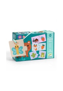 Djeco 12 παζλ με 2 κομμάτια "Μαθαίνω τα χρώματα"