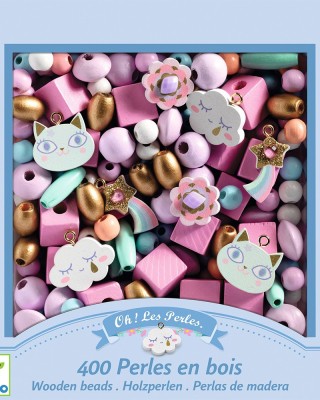 Djeco Κατασκευές Ξύλινων Κοσμημάτων Ουράνιο Τόξο