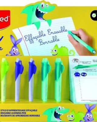 Στυλό Maped Erasable Kidy Διάφορα Ζωάκια Μπλε μέ Λιλά -violet σώμα
