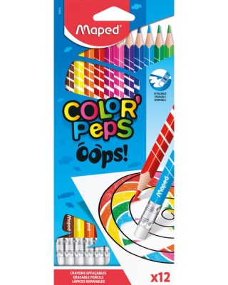 Ξυλομπογιές Maped Color'Peps Oops (12 Τεμάχια)