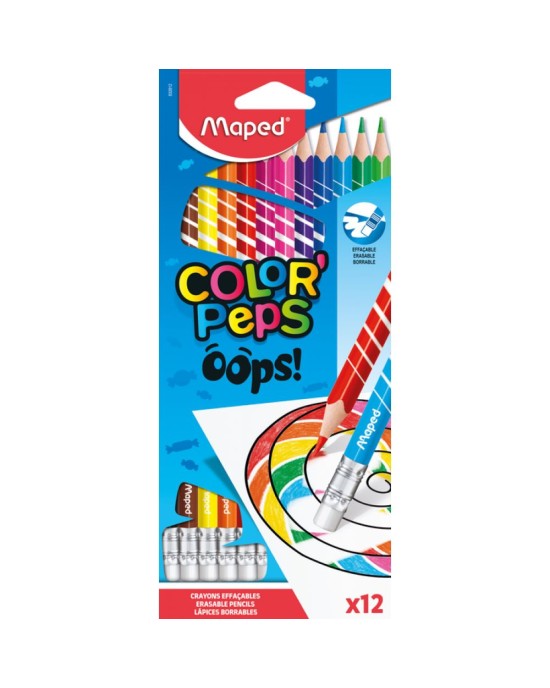 Ξυλομπογιές Maped Color'Peps Oops (12 Τεμάχια)