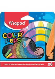 Κιμωλίες Maped Color'Peps Χρωματιστές Πακέτο 6 Τεμαχίων
