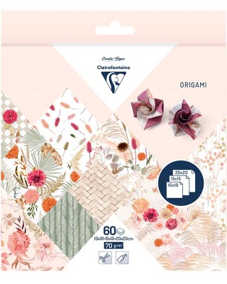 Πακέτο χαρτιών Clairefontaine Origami Paper - Dried Flowers