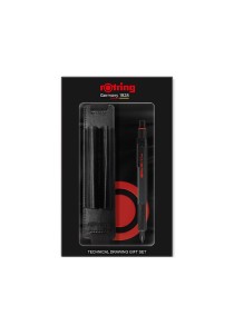 Σετ δώρου με Rotring 600 Μηχανικό Μολύβι Σχεδίου Μεταλλικό 0.7mm Μαύρο