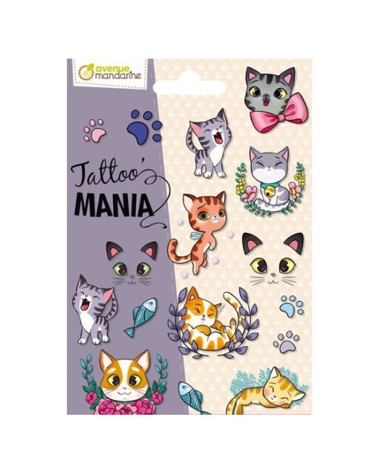 Χαλκομανίες τατουάζ little cats