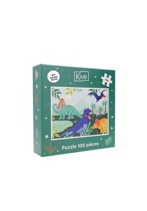 Παιδικό παζλ Kiub 100 κομματιών - "dino" 