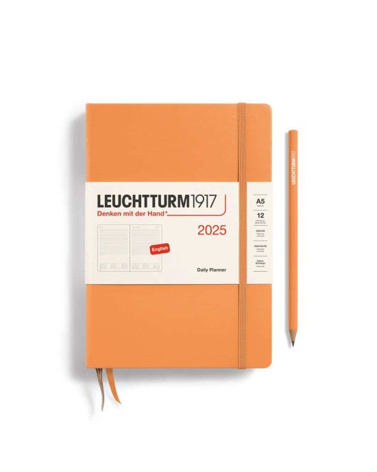 Hμερήσιο ημερολόγιο 2025 , Leuchtturm1917 πορτοκαλί Α5