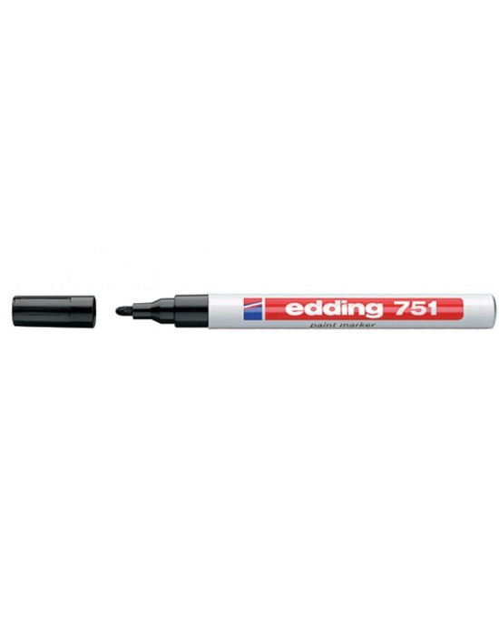 Μαρκαδόρος λαδιού edding 751 1-2mm  - Μαύρο