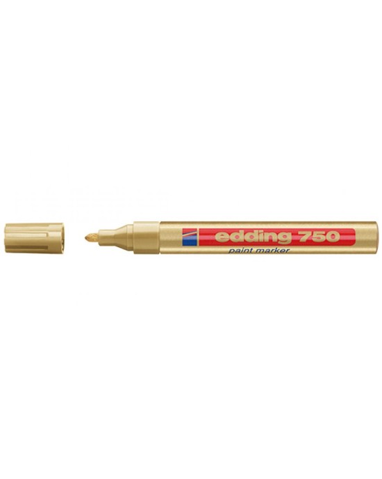 Μαρκαδόρος λαδιού edding 750 2-4mm - Χρυσό