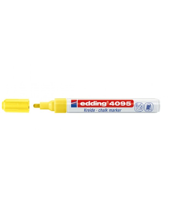 Μαρκαδόρος κιμωλίας 4095 edding - Κίτρινο νέον