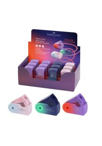 ΞΥΣΤΡΑ FABER CASTELL SLEEVE MINI FLOW EDITION ΜΕ ΜΟΝΗ ΤΡΥΠΑ ΣΕ ΤΡΙΑ ΧΡΩΜΑΤΑ 