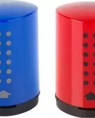 Faber-Castell Grip Mini Πλαστική Ξύστρα Βαρελάκι (2Χρώματα) 