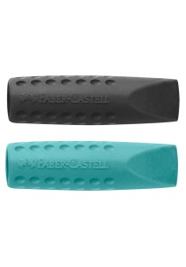 Γόμα Faber Castell Grip 2001 Cap 187173 Μαύρο-Πετρόλ