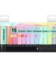 Μαρκαδόρος Υπογράμμισης Stabilo Boss Original Pastel Deskset (Σετ 15 Τεμαχίων)