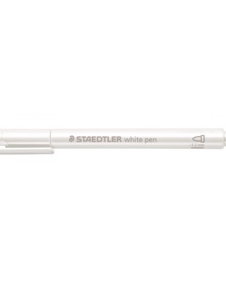 Μαρκαδόρος Staedtler 8323 White Pen με μύτη 1-2mm Λευκό