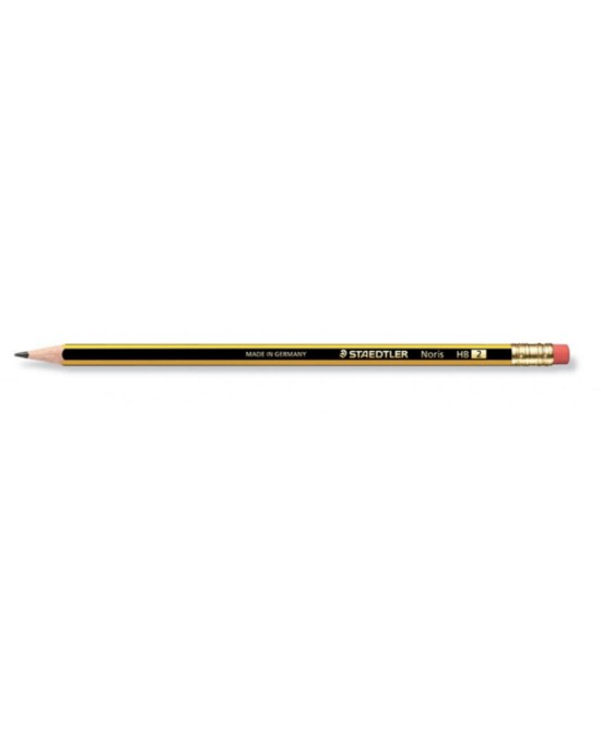 Μολύβι STAEDTLER Noris HB 2 με γόμα