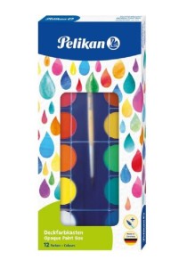 Νερομπογιές Pelikan 12 χρωμάτων με πινέλο
