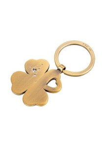 Μπρελόκ TROIKA - Girls Best Friends "clover bronze"