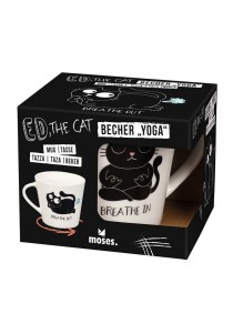 Κούπα κεραμική σε κουτί Moses 10x12x10cm. - Ed, the Cat Mug Yoga