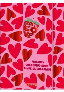 Fruity love τετράδιο ζωγραφικής και αυτοκόλλητα