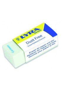Γόμα Lyra Dust Free 3451 Λευκή