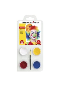 Face Paints Σετ Butterfly 4 Χρώματα & Πινέλο 