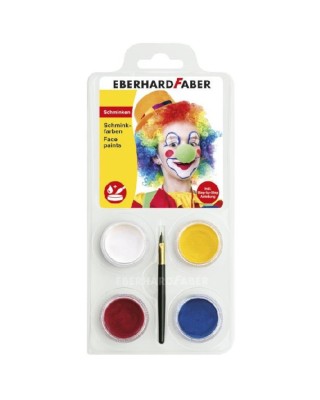 Face Paints Σετ Butterfly 4 Χρώματα & Πινέλο 