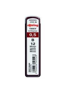 Μύτες μηχανικών μολυβιών rOtring (12 μύτες) B 0.5