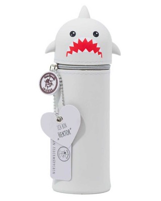 Κασετίνα Μολυβοθήκη Σιλικόνης Lulubug Shark Hektor