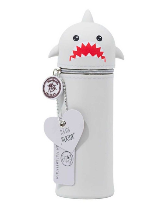 Κασετίνα Μολυβοθήκη Σιλικόνης Lulubug Shark Hektor