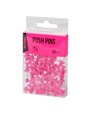 Berlingo Πινεζες Πινακα Ανακοινωσεων 50 Τμχ ροζ