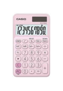 Αριθμομηχανή Λογιστική Τσέπης 10 Ψηφίων Casio SL-310UC - Ροζ